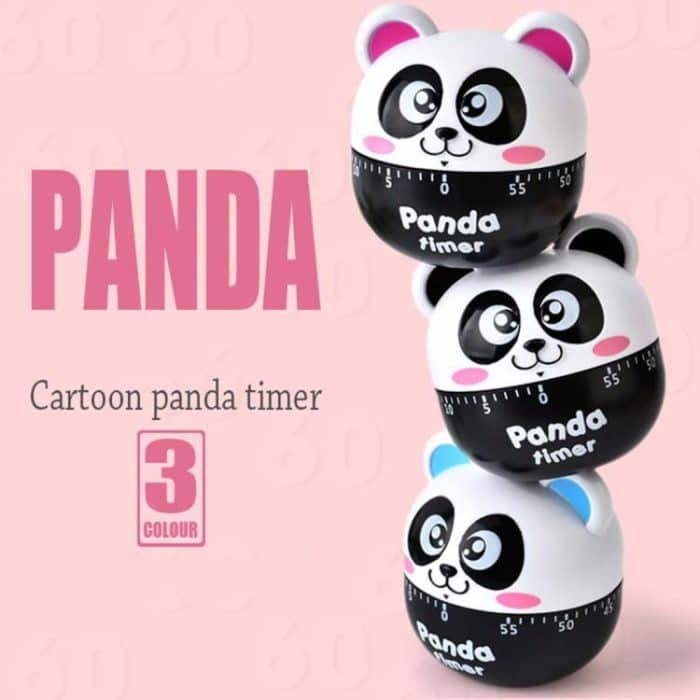 Panda 60 Minuten Mechanische Küche Kochen Countdown Alarm Timer Home Decorating Gadget, zufällige Farblieferung – Bild 3