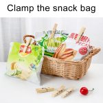 100 PCS Multifunktions-Mini-Bambus-Kleidung Fotopapier-Wäscheklammer-Wäscheklammerclip – Bild 11