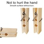 100 PCS Multifunktions-Mini-Bambus-Kleidung Fotopapier-Wäscheklammer-Wäscheklammerclip – Bild 5