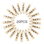 100 PCS Multifunktions-Mini-Bambus-Kleidung Fotopapier-Wäscheklammer-Wäscheklammerclip – Bild 7