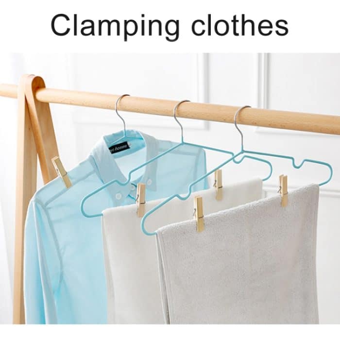 100 PCS Multifunktions-Mini-Bambus-Kleidung Fotopapier-Wäscheklammer-Wäscheklammerclip – Bild 10