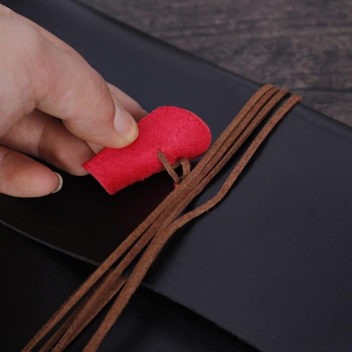 DIY Kreativität Loseblatt Imitation Leder Retro Liebe Herzschloss Muster Gedenkfotoalbum, Größe: M. – Bild 3