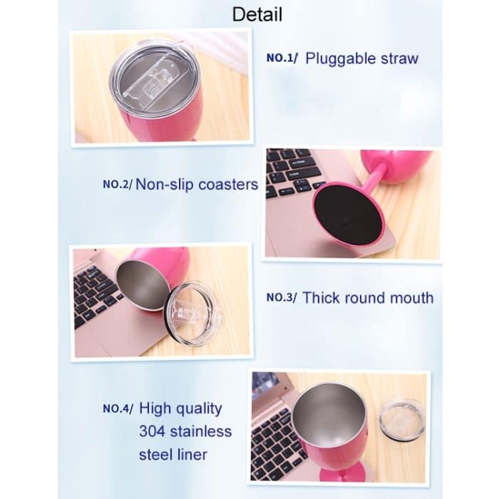 Neue Mode Edelstahl Vakuumbecher Rotwein Cocktail Kelch Kreatives Geschenk – Bild 7