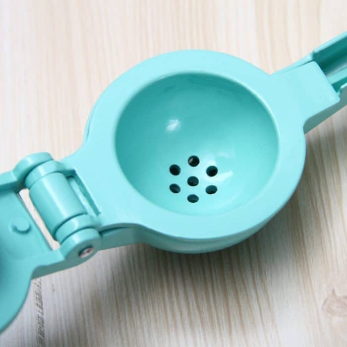 Manuelle Doppelschicht Zitronensaftpresse aus Aluminiumlegierung, zufällige Farbabgabe – Bild 5