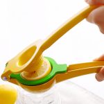 Manuelle Doppelschicht Zitronensaftpresse aus Aluminiumlegierung, zufällige Farbabgabe – Bild 7