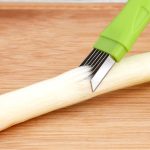 Küchenwerkzeug Handbuch Edelstahl Filate Kreisform Frühlingszwiebelschneider – Bild 5