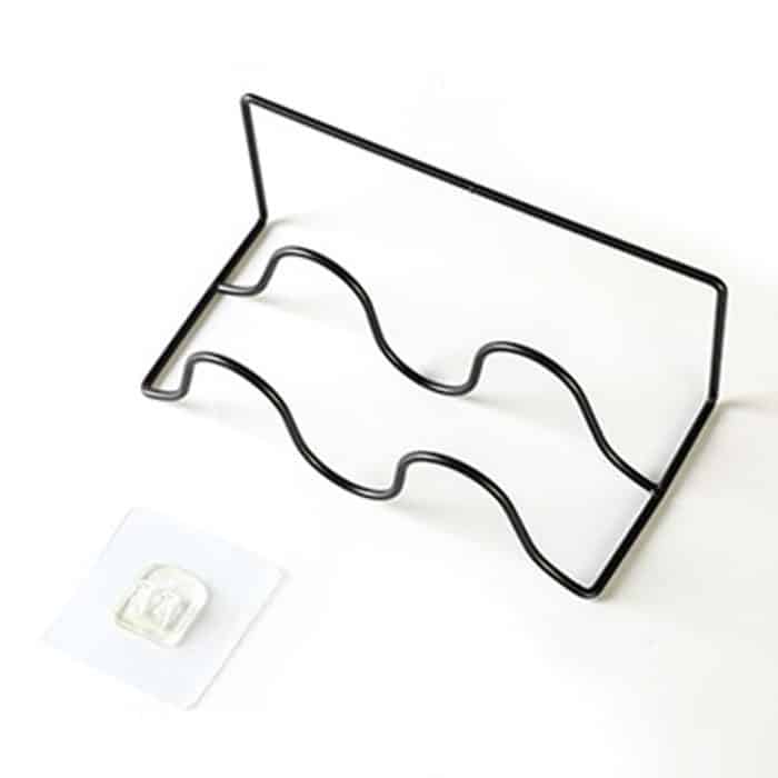 5 Stück K204 Kreatives DIY-Haushalts-Wand-Doppelschicht-Schuhlagerregal – Bild 2