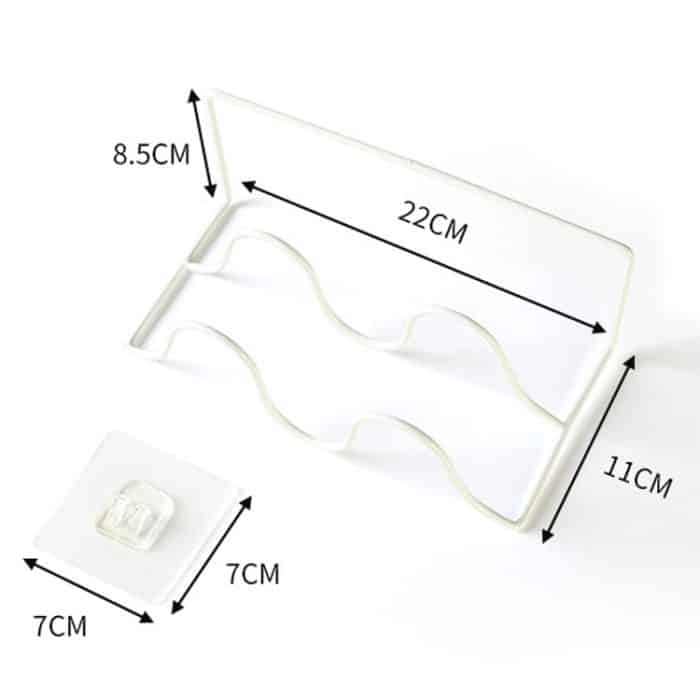 5 Stück K204 Kreatives DIY-Haushalts-Wand-Doppelschicht-Schuhlagerregal – Bild 3