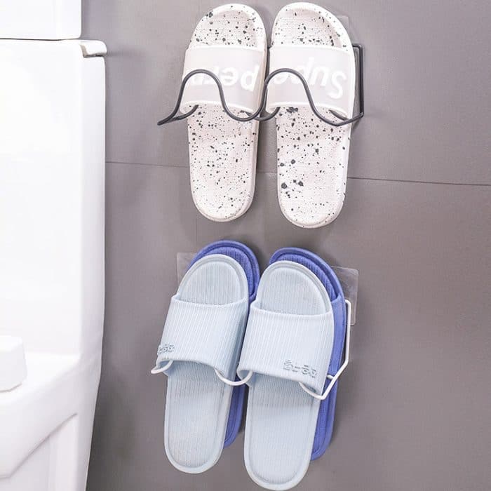 5 Stück K204 Kreatives DIY-Haushalts-Wand-Doppelschicht-Schuhlagerregal – Bild 9