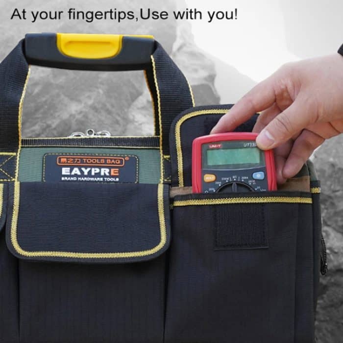 Multifunktionale Oxford-Stoff Stoffboden Elektriker Gürteltasche Wartungswerkzeuge Handtasche Umhängetasche Praktische Werkzeugtasche, Größe: 20 Zoll – Bild 4