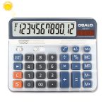 OSALO OS-6815 12-stelliger Desktop-Rechner Solar Energy Dual Power Calculator