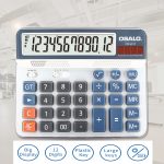 OSALO OS-6815 12-stelliger Desktop-Rechner Solar Energy Dual Power Calculator – Bild 6