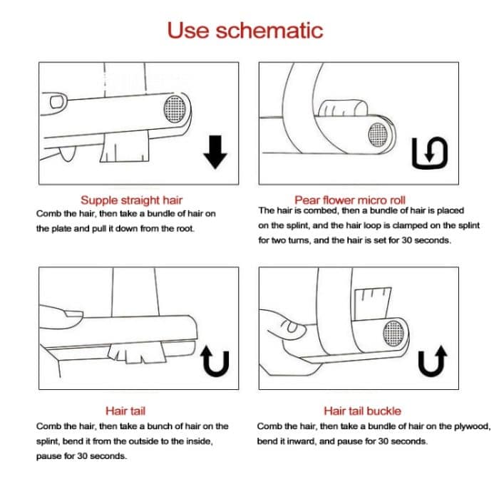 Kabelloser, wiederaufladbarer Mini-USB-Haarglätter, Lockenwickler, Doppelzweck-Haarschiene – Bild 7