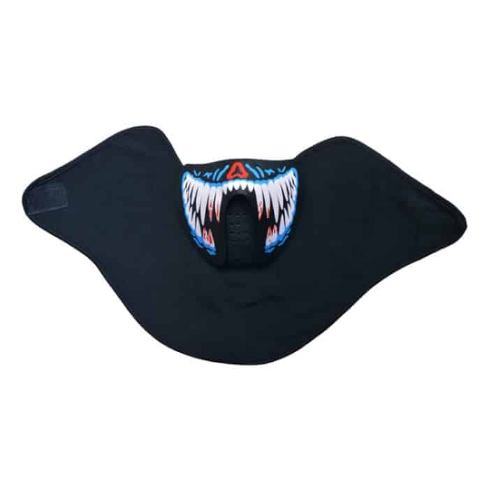 FG-MA-02 Halloween-Maske Sprachsteuerung LED Kaltlicht Terror Cosplay Maske – Bild 4