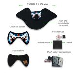 FG-MA-02 Halloween-Maske Sprachsteuerung LED Kaltlicht Terror Cosplay Maske – Bild 6