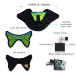 FG-MA-013 Halloween-Maske Sprachsteuerung LED Kaltlicht Terror Cosplay Maske – Bild 7