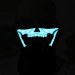 FG-MA-018 Halloween-Maske Sprachsteuerung LED Kaltlicht Terror Cosplay Maske
