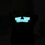 FG-MA-018 Halloween-Maske Sprachsteuerung LED Kaltlicht Terror Cosplay Maske – Bild 9