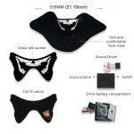 FG-MA-027 Halloween-Maske Sprachsteuerung LED Kaltlicht Terror Cosplay Maske – Bild 7