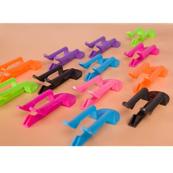 10 Stück Universal-Müllbeutel mit festem Clip, Abfallkorb, Mülltonne, Mülltonne, Müllklammer, rutschfeste Müllbeutelklammer, zufällige Farblieferung – Bild 3