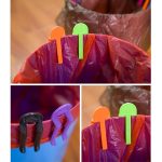 10 Stück Universal-Müllbeutel mit festem Clip, Abfallkorb, Mülltonne, Mülltonne, Müllklammer, rutschfeste Müllbeutelklammer, zufällige Farblieferung – Bild 4