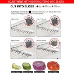 CZ-01 Multifunktionale Haushalts-Edelstahl-Handgemüseschneidemaschine Karotten-Kartoffelreibe, CZ-01 – Bild 15