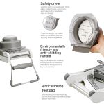 CZ-01 Multifunktionale Haushalts-Edelstahl-Handgemüseschneidemaschine Karotten-Kartoffelreibe, CZ-01 – Bild 4