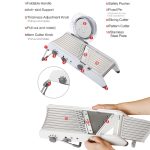 CZ-01 Multifunktionale Haushalts-Edelstahl-Handgemüseschneidemaschine Karotten-Kartoffelreibe, CZ-01 – Bild 5