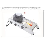 CZ-01 Multifunktionale Haushalts-Edelstahl-Handgemüseschneidemaschine Karotten-Kartoffelreibe, CZ-01 – Bild 8