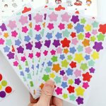 10 Packungen Sternmuster Kreative Kinder DIY Album Tagebuch Aquarell Dekorative Aufkleber