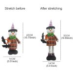 Halloween-Dekorationen, Geisterfest-Partyszenen, einziehbare Puppendekorationen, Black Cat Style, White Ghost Style, Pumpkin Style, Witch Style – Bild 4