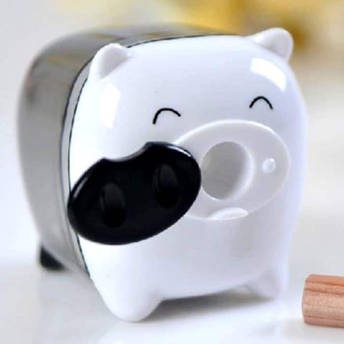 10 PCS Deli Mini Pig Manuelle Bleistiftspitzer Kinderfreundlich in der Home Office School, zufällige Farblieferung – Bild 2