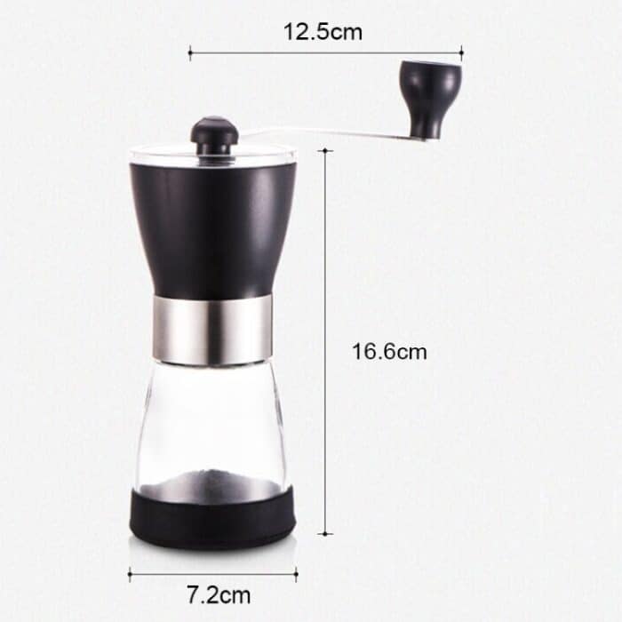 Tragbare konische Gratmühle Manuelle Gewürzkräuter-Handschleifmaschine Kaffeemühle, Kapazität: 20g – Bild 4