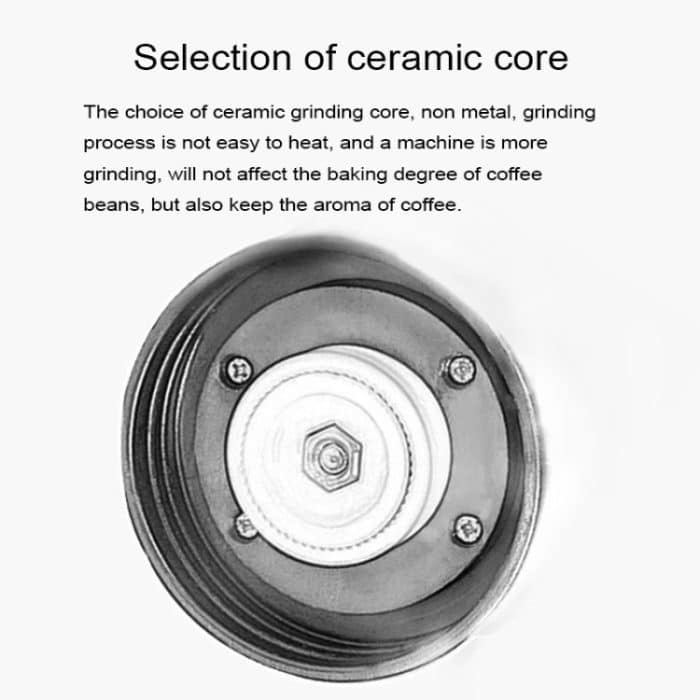 Tragbare konische Grat-Mühle-Hand-Gewürzkräuter-Handschleifmaschine Kaffeebohnenschleifer mit Dichtungs-Topf – Bild 7