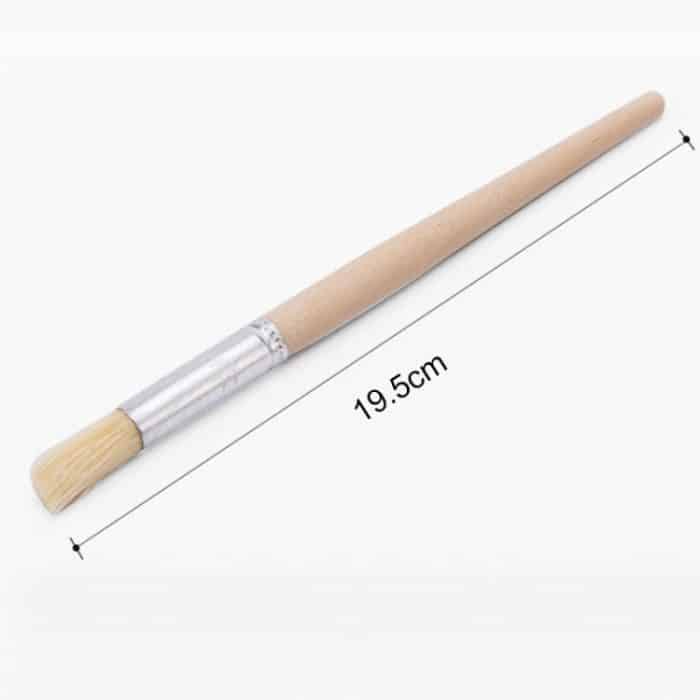 2 stücke Holz Griff Borsten Kaffeeschleifende Staub Reinigungsbürste, Länge: 19,5 cm – Bild 3