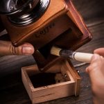 2 stücke Holz Griff Borsten Kaffeeschleifende Staub Reinigungsbürste, Länge: 19,5 cm – Bild 6