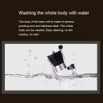 Tragbare konische Gratmühle Manuelle Gewürzkräuter Handschleifmaschine Kaffeemühle, Kapazität: 36g – Bild 4