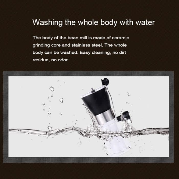 Tragbare konische Gratmühle Manuelle Gewürzkräuter Handschleifmaschine Kaffeemühle, Kapazität: 36g – Bild 4