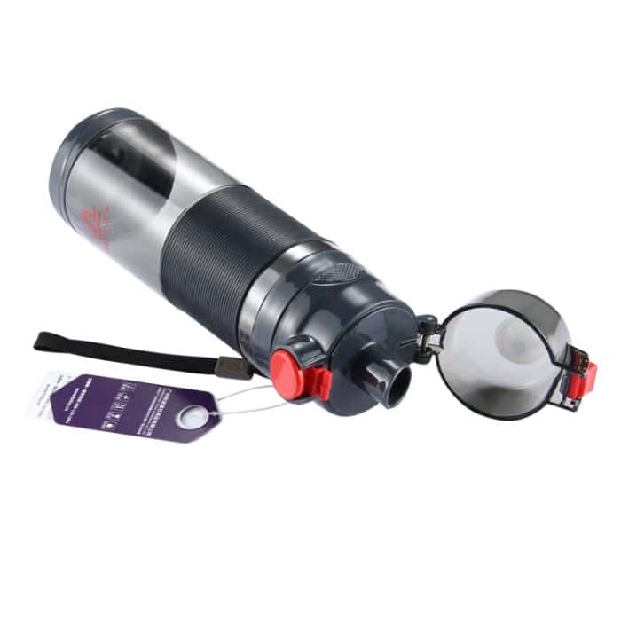 Teloy TNY-9601 650 ml tragbare Space-Cup-Flasche mit Schnappverschluss, anwendbare Wassertemperatur: ﹣20 ~ 120 Grad Celsius, TNY-9601 (Light Grey + Green), TNY-9601 (Grey + Orange), TNY-9601 (Dark Grey + Red) – Bild 5