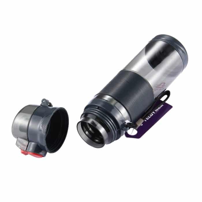 Teloy TNY-9601 650 ml tragbare Space-Cup-Flasche mit Schnappverschluss, anwendbare Wassertemperatur: ﹣20 ~ 120 Grad Celsius, TNY-9601 (Light Grey + Green), TNY-9601 (Grey + Orange), TNY-9601 (Dark Grey + Red) – Bild 6