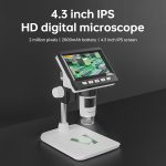 50X-1000X 1080P Tragbares elektronisches digitales Desktop-Mikroskop mit LED-Licht, unterstützt Micro-SD-Karte (max. 32 GB), HC5230 – Bild 2