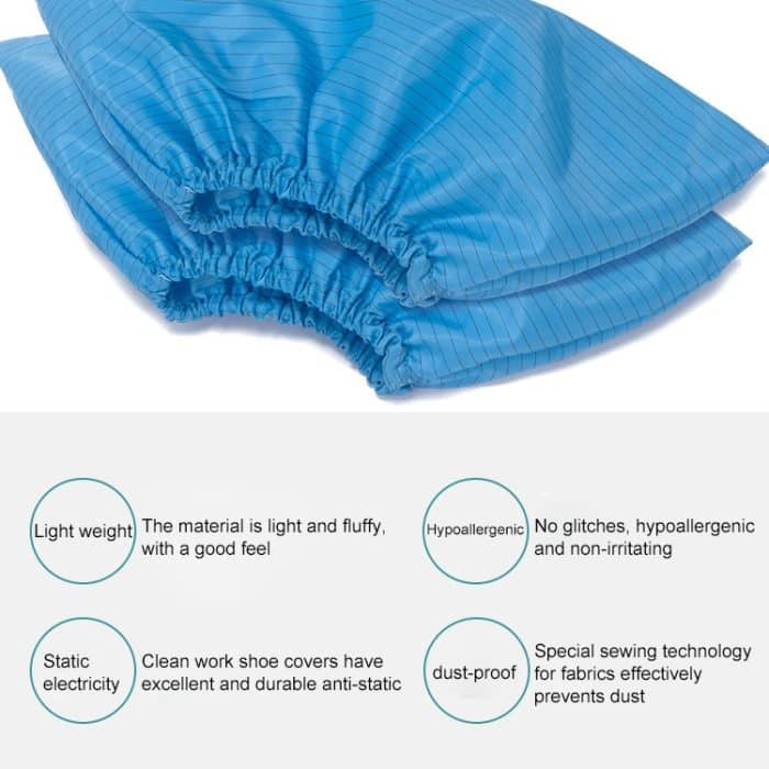 2 Sätze Antistatische gestreifte Schuhabdeckung, Größe: Freie Größe – Bild 6
