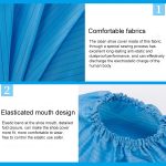 2 Sätze Antistatische gestreifte Schuhabdeckung, Größe: Freie Größe – Bild 7