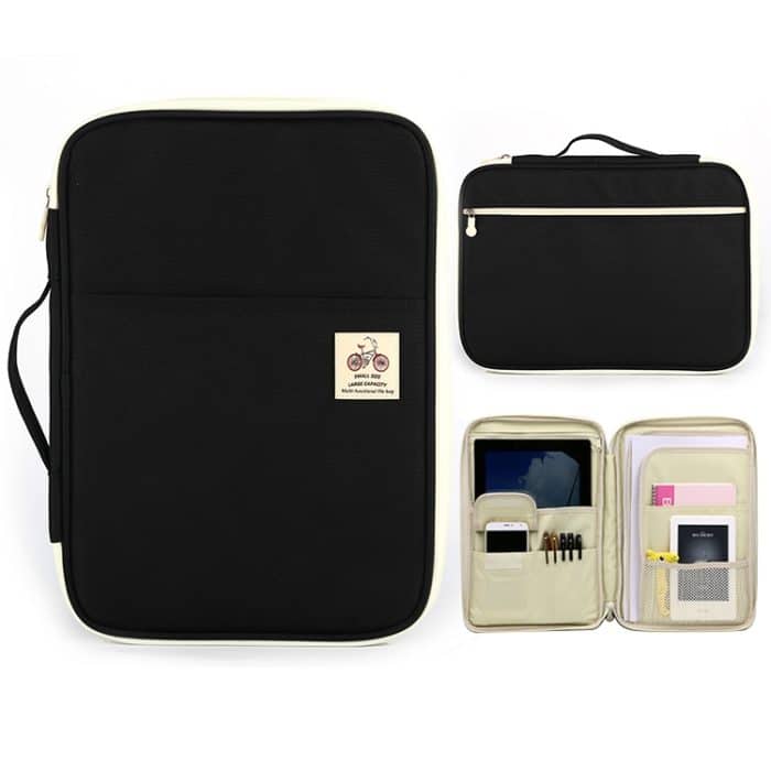 Bürobedarf, Mehrzweck-Dokumentenmappe mit Reißverschluss, A4-Aufbewahrungstasche – Bild 1