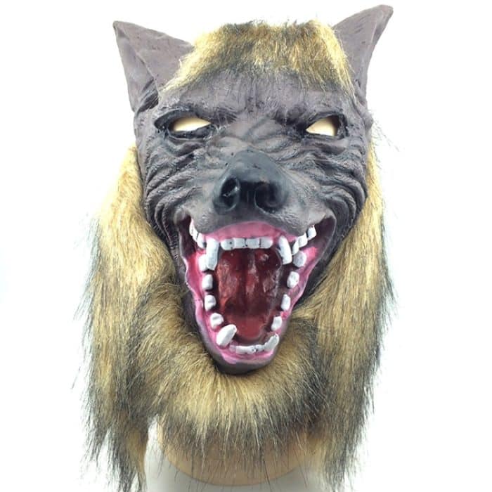 Halloween-Maske Latex Wolf Kopf Kappe Halloween Festival Party Phantasie Maskerade Masken – Bild 1