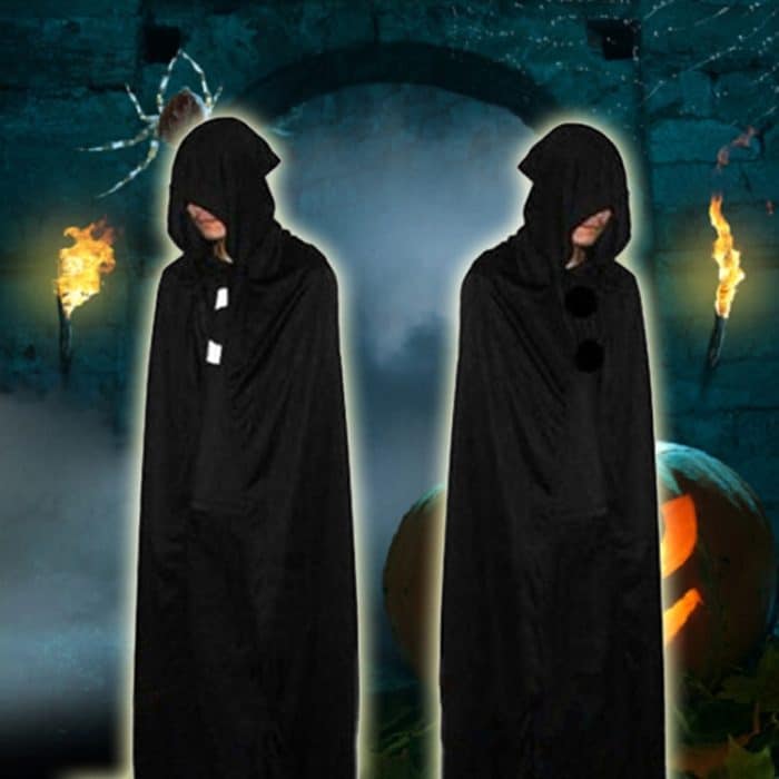 Erwachsene Cape Halloween Teufel Umhang Kostüm Festival Party Fancy Robe Schal Kostüme mit Kappe für Damen Herren, Halloween Devil Cloak – Bild 6