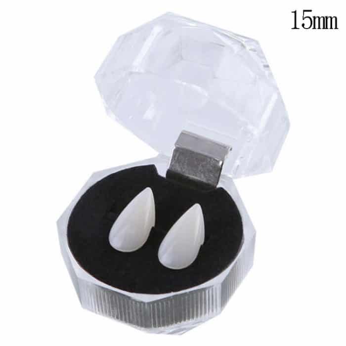 1 Paar 15mm Halloween Party Zahnersatz Requisiten Vampir Zombie Devil Fangs Zähne – Bild 2