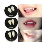 1 Paar 15mm Halloween Party Zahnersatz Requisiten Vampir Zombie Devil Fangs Zähne – Bild 4