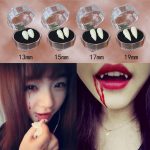 1 Paar 15mm Halloween Party Zahnersatz Requisiten Vampir Zombie Devil Fangs Zähne – Bild 7