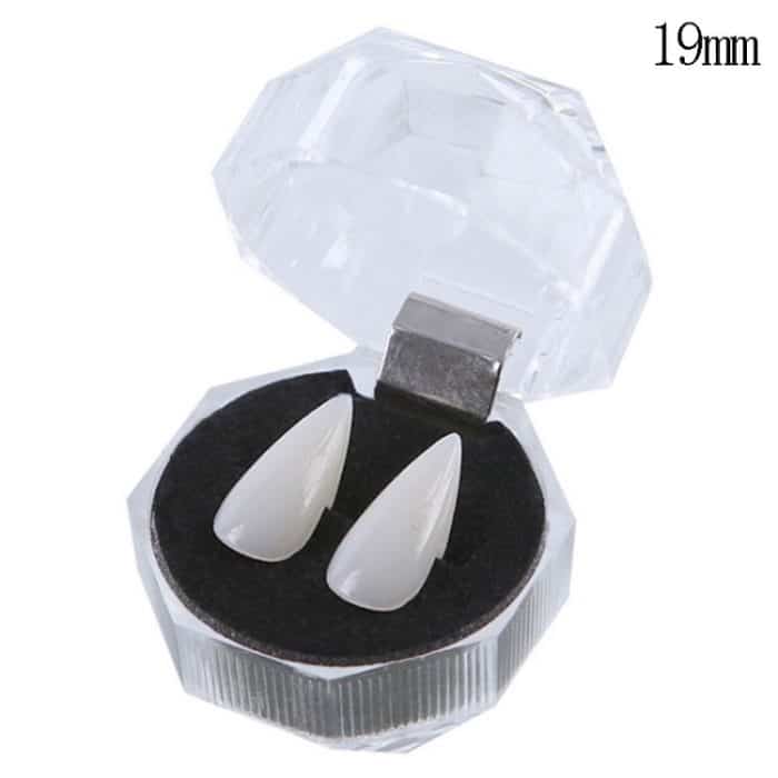 1 Paar 19mm Halloween Party Zahnersatz Requisiten Vampir Zombie Devil Fangs Zähne – Bild 2